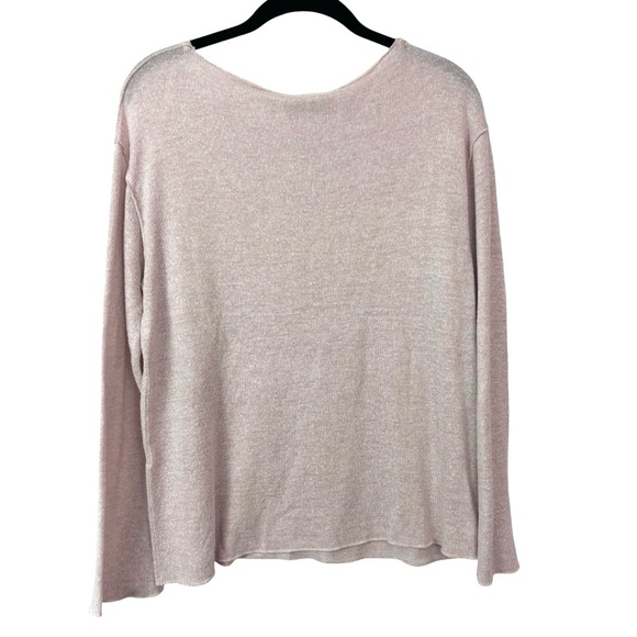 Zara Baby Pink Sweater Lightweight Long Sleeve Staple Capsule Soft Top Size S - Picture 2 of 7